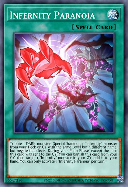 infernity yugioh deck Complete Custom for Yu-Gi-Oh! 5D's and if you have 0 cards in your hand Infernity Deck (January 2026) by