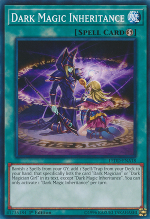 dark magic inheritance yugioh card yu gi oh ledd errata gamea wikia duel