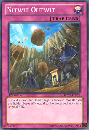 Yu-Gi-Oh! Nitwit Outwit Trap Card - SP13-EN038, Starfoil Rare, Unlimited Edition - View #11