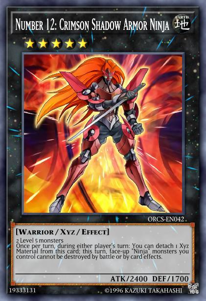 Number 12: Crimson Shadow Armor Ninja | Deck and Rulings | YuGiOh 