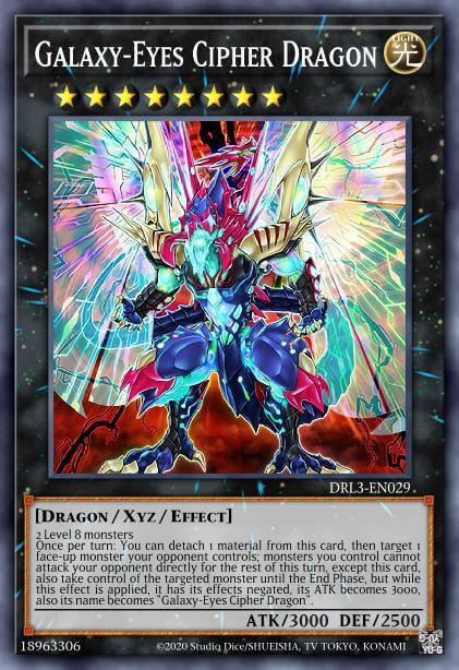 Yugioh Card Deck Cipher Kite Tenjo Cipher Neo Galaxy-eyes Photon