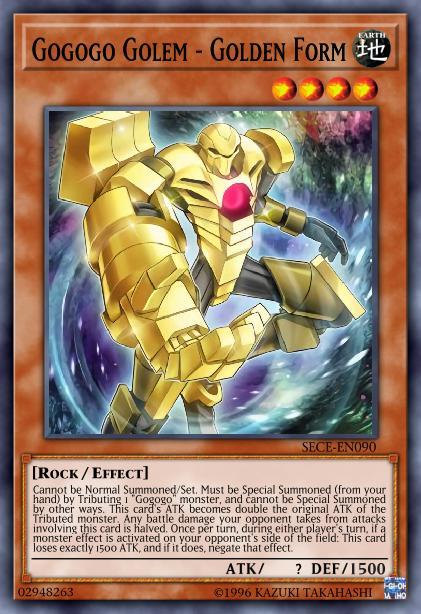 Gogogo Golem - Golden Form! 4,000 Attack! Negate Monster Effects!  [Yu-Gi-Oh! Duel Links] 