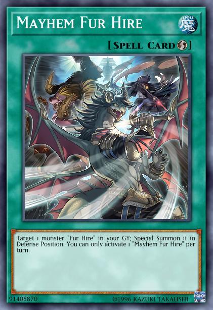 Yu-Gi-Oh Complete Tournament Ready Fur Hire OTK Deck with Full Extra Deck 