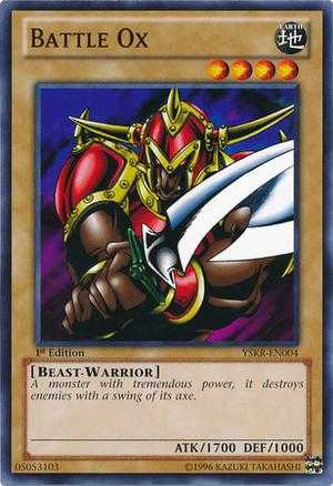 Enraged Battle Ox Yugioh Card Genuine Yu-Gi-Oh Trading Card 
